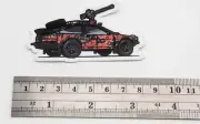 Minigun sticker on red buggy. Dakar dune racer. Brand New.