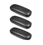 Lot of 3 Standard Black Hard Clam Shell Sunglasses Eyeglasses Cases