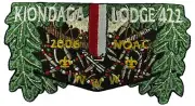 Kiondaga Lodge 422 Buffalo Trace Council IN 2006 NOAC Flap BLK Bdr (NE1291)