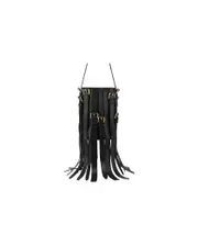 fringed shoulder bag One size black