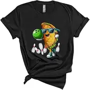 [Generic] Taco Sunglasses Playing Bowling, Joyful Cinco De Mayo Sport Player Food, Mexican Pride Unisex T-Shirt