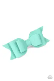 Paparazzi: BOW Wow Wow - Green Hair Clip