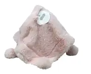 MUD PIE Light Pink Mini Pom Pom Blanket Girls Lovey Plush 15x15 2019 NWT