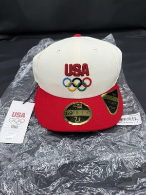 Kith New Era Team USA Olympics Low Profile Fitted Hat Size 7 1/2