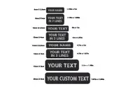 1PC BLACK Custom Name Embroidery Patch | Badge Iron On Or Hook Loop 10X2.5CM,...