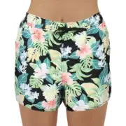 Volcom Womens Black Floral Print Shorts Swim Bottom Separates XXL BHFO 3581