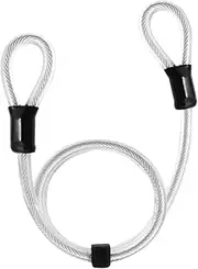 Mipcase Double Loop Bike Lock Cable Durable Wire with Protective Coating Theft Security for Road Mountain Bicycles Scratch Resistant Extra for Enhanced Protection