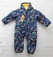 Quiksilver Infant Baby Bunting Snow Suit Toddler 12-18M Insignia Blue Snow Aloha