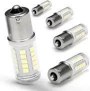 Ziomitus 1156 1141 1003 7506 BA15S LED Bulbs Bright White 6000K 5W 500lm LED Replacement for 12 Volt RV Camper Trailer Boat Trunk Interior Marine Back Up Reverse Brake Tail Lights,5Pack