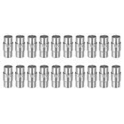 Leather Cord End Clasp, 20Pcs 6mm Hole Clasps Jewelry Making, Silver