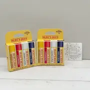 Burts Bees Lip Balm Best of Burts 8-pack Beeswax/Strawberry/Coconut/Vanilla Bean