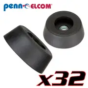 32 Pack Penn Elcom 9120 Rubber Cabinet Foot 0.88" Dia. x 0.31" H Heavy-duty