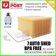 7pcs Plastic Auto Seep Honey Beehive Frames Beekeeping Frames Bee Hive Frame