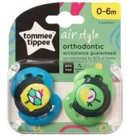 NEW TOMMEE TIPPEE SOOTHER CLOSE TO NATURE BLUE GREEN DUMMY 0-6 MONTH -2 PACK