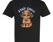 Purr-fectly Chill: Adorable Cat Tee for Cool Cat Lovers T-Shirt