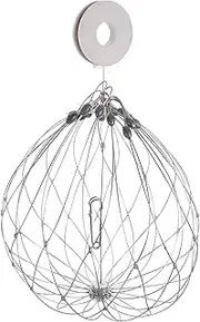 GANAZONO Reusable with Weight Compact Mesh Crab Catcher for Durable Crab Cage Design for Fishing Enthusiasts for Catching Crabs and Shrimp