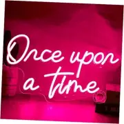Once Upon A Time Pink LED Neon Light Sign Home Bedroom Once upon a time pink
