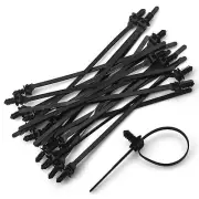 40 Pcs Nylon Push Mount Cable Zip Ties Self Locking Wire Wrap Strap for Home
