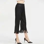 Women's Slacks Vacation Vintage Ethnic Style Ankle-Length Mid Waist Stretchy Cherry Blossom Pink Black Pink Blue Summer Spring Loose Fit