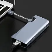 Blutech USB C Hub T1907b 7 in 1 Multi-Function Type-C/USB-C HUB Expansion Dock (Silver) Multifunctional Type C Laptop Adapter (Color : Silver)