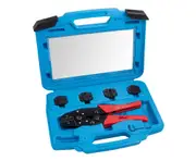 CABAC Hand-Ratchet Terminal Crimper Kit with Five Dies for Bootlace Ferrules