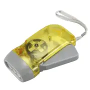 3 LED Dynamo Wind Flashlight Hand Press Crank Camping K3R48549