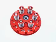 Ducati Dry Clutch Billet Pressure Plate Stainless Springs Caps Bolts Kit RED