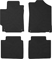 Floor Mats Compatible with 2006-2011 Toyota Camry, Custom Fit All Weather Toyota Camry Car Mats, Latex Heavy Duty Floor Liners Black 4-pc Set Accessories, 2007 2008 2009 2010