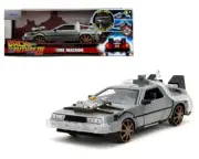 1/24 Jada Back To The Future Part III Time Machine DeLorean Rail Version 34996