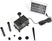 1.8W Solar Fountain Pump Submersible Water Feature for Garden Aquarium Patio Flow Rate Height Easy to Install Solar Powered Water Pump