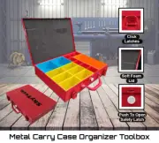 Van Storage Tool Box Metal Screw Compartment Carry Case Garage Organiser Tray-A1