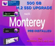 500GB M.2 SSD with macOS Monterey 12 Pre-Installed for MacBook, iMac, Mac Mini