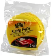 Formula 1 Super Pads Wax & Protectant Applicator Pads - 2 Pack #65027