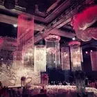 1x2M（WxH） Line String Curtain 5 Colors Sheer Curtain Valance Ceiling