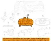 FIAT OEM 15-19 500 Instrument Panel Cluster Switches-Heater Control 1VH54JXWAG (for: Fiat)