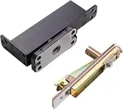 Ｂｅｓｇａ Invisible Automatic Door Closer Hid Pivot Hinge Aluminum Alloy Invisible Door Closer Hydraulic Buffer for Fittings, Black