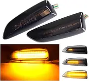 Turn Signal Lights For Opel For Vauxhall For Astra J K For Crossland X For Insignia B For Zafira Dynamic LED Turn Signal Fender Marker Lamp 2Pieces Car Side Marker Lights Turn Signal Lights(Dynamic Sm