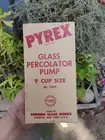 Vintage Pyrex 7829 P Glass 9 Cup Coffee Percolator Pump w Box