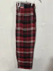 St. John's Bay Men's Large Pajama Pants Flannel Red Plaid
