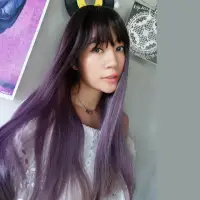 在飛比找momo購物網優惠-【魔髮樂】全頂假髮 韓系漸層直髮 C8212(金色 紫色)