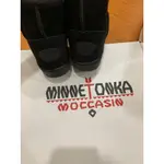 全新 MINNETONKA 莫卡辛 羊毛短靴 黑色SIZE6