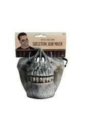 Black And Bone Skeleton Jaw Mask