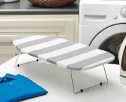Whitmor Tabletop Ironing Board Gray White Cover