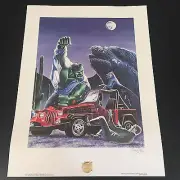 Rare 1987 Graham Nolan Autographed Desert Encounter The Hulk Litho Poster