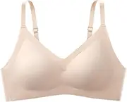 [Generic] Sports Bras Pack Women's Traceless Steel Rimless Small Chest Gathered and Folded Anti Sagging Sports Beautiful Back Sexy Bra Small Bras for Women