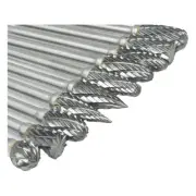 10Pcs Carbide Burr Bits Set Compatible with 1/8Inch, Rotary Tool Bits with5151