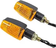 Motorcycle Indicators Turning For S&uzuki 12V Motorcycle Turn Signal Light Clear Amber Blinker Indicator Flasher Lamp Running(Yellow)