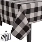 Tablecloth Rectangle 60 X 104 with Tablecloth Clips Rectangle Table Cloth for...