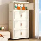 Installation-Free Foldable Storage Cabinet Folding Clothes Closet for Home