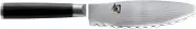 Shun Classic 6" Ultimate Utility Knife, Handcrafted Japanese Knife, VG-MAX Core with Damascus Stainless Steel Cladding, Pakkawood Handle, Precision and Sharpness for Professional and Home Chefs
